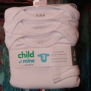 Carter's set of 3 long sleeve onesies
